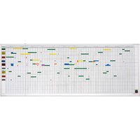 magnetoplan Whiteboard, Plantafel für Aktivitäten- und Urlaubsplaner für 80 Personen – Ansicht 1
