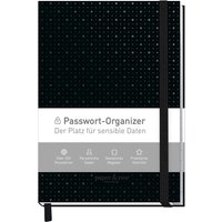 Häfft paper&you Passwort-Organizer, DIN A6+, Black Edition