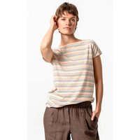Living Crafts Damen-T-Shirt "REKA" mit angeschnittenen Ärmeln, sunny/stripe, Gr. S – Ansicht 1