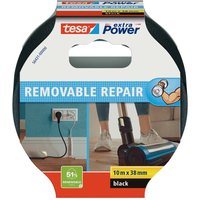 tesa Klebeband "Extra Power Removable Repair" 38 mm x 10 m, schwarz