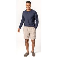 Living Crafts Herren-Bermuda-Short "ALFON" aus 100 % Leinen, sabbia, Gr. 48