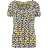 tranquillo Bio-Damen-T-Shirt aus Jersey mit Wasserfallausschnitt, bamboo, Gr. XS