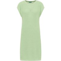 tranquillo Bio-Damen-Midi-Strickkleid, gerade geschnitten, topaz green, Gr. S – Ansicht 1