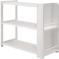 Kinderregal 'Montessori' B90xT38xH75cm, Bücherregal seitlich, Buche weiß