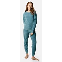 Living Crafts Bio-Damen-Frottee-Schlafanzug 'BONNIE', harbour blue, Gr. XL – Ansicht 1