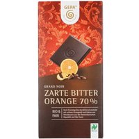 GEPA Bio-Schokolade "Grand Noir" Zarte Bitter Orange 70 % 100 g