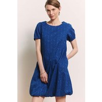 tranquillo Bio-Damen-Mini-Ballonkleid "Almaa" mit Eingrifftaschen, navy, Gr. 38 – Ansicht 1