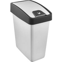 keeeper Abfalleimer "Magne" mit Flipdeckel, 25 l, silber