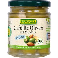 RAPUNZEL Bio-Oliven grün, gefüllt mit Mandel, 190 g