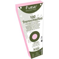 6 x 100 Exacompta Trennstreifen "Forever", Trapezform, 180 g/m², 105 x 240 mm, rosa