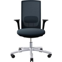HAG Bürodrehstuhl "Futu mesh 1100-S" mit AL, Gestell: silber, Stoff: "FutuKnit" Dusk