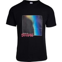 memo x DROWSY CAL. Bio-Unisex-T-Shirt "Utopie", schwarz, Gr. L