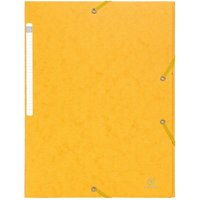 25 Exacompta Sammelmappen "Scotten", 600 g/m², DIN A4, Gummizug, 3 Klappen, gelb