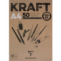 Clairfontaine Zeichenblock "KRAFT Vergé", DIN A4, 50 Blatt – Ansicht 1