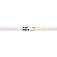 folia Krepppapier-Rollen, 50 cm x 2 m, 10 Rollen, weiß