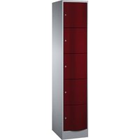 Schließfachschrank 1 Turm lg/rt 5er – Ansicht 1