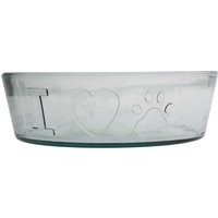 Trink- & Futternapf "LUNA", aus Recyclingglas, Ø 23 cm