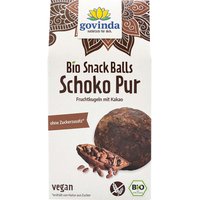 govinda Bio-Fruchtkugeln "Snack Balls" Schoko pur, ohne Zuckerzusatz, 100 g