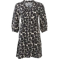 Living Crafts Damen-Kleid "OMARA" mit Bändern am Ausschnitt, simple flowers, Gr. 38 – Ansicht 1