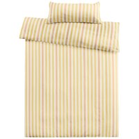 Cotonea Satin-Bettwäsche "Lucca" aus Bio-BW 40 x 80/155 x 220 cm, beige/natur/pfirsich – Ansicht 1