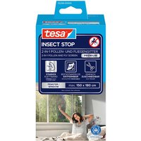 tesa Pollen und Fliegengitter "Premium" 2-in-1, 150 x 180 cm, anthrazit