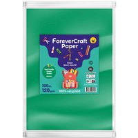 100 Blatt Tonpapier DIN A4 "forever craft paper" 120g/m² grün – Ansicht 1