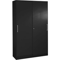 Schiebetürenschrank "CONTACT", Höhe 198 cm (BxT) 100 x 43,5, schwarz