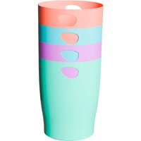 8 Exacompta Papierkörbe Ecobin "Candy Tidy", 15 l, sortiert