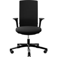 HAG Bürodrehstuhl "Futu 1200-S" mit AL, Gestell: schwarz, Stoff: "FutuKnit" Night