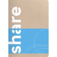 share Notizheft DIN A6 kariert, pastellblau – Ansicht 1
