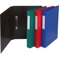 10 Exacompta Ringbücher aus kaschiertem Karton, DIN A4, 2 Ringe, RB 40 mm, sortiert