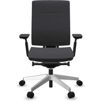 Profim Bürodrehstuhl "XENON" mit Armlehnen, Gestell: silber, Stoff: lavendel