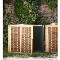 Hochbeet aus Kiefer und Weide, Bausatz B 80 x T 80 x H 80 cm, Erweiterung 3-teilig – Ansicht 1