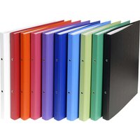 20 Exacompta Ringbücher aus kaschiertem Karton, DIN A4, 2 Ringe, RB 40 mm, sortiert – Ansicht 1