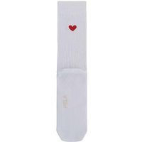 MELA Bio-Socken 'Herz', gerippt, weiß, Gr. 43/46 – Ansicht 1