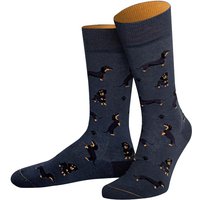 VON JUNGFELD Bio-Socken 'Theo', graublau, Gr. 39/42 – Ansicht 1