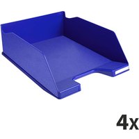 4 Exacompta Briefablagen Combo Maxi "ECOBlack", DIN A4+, Hoch, nachtblau, für je 750 Blatt – Ansicht 1