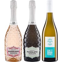 Bio-Weinpaket alkoholfrei "fresh" mit Weißwein, Rosé, Schaumwein, 3 x 0,75 l
