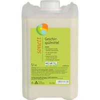 Sonett Geschirrspülmittel "Lemon" mit Lemongrassöl, Nachfüllung, 5 l – Ansicht 1