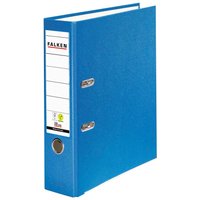20 Falken Ordner "Vegan", mit Einsteckschild, 230 g/m², DIN A4, RB 80 mm, blau