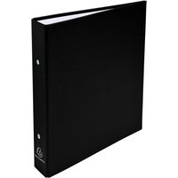 20 Exacompta Ringbücher aus festem Karton, DIN A5, 2 Ringe 30 mm, RB 40 mm, schwarz