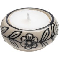 tranquillo Teelichthalter "TRADITIONAL" creme, Blumen