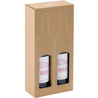 ColomPac Weinkarton mit Flexodruck für 2 Flaschen