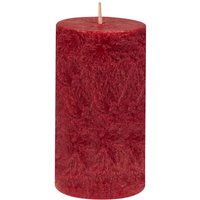 Hahn Stumpenkerze aus Stearin 50 x 90 mm, rot