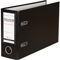 10 Falken Ordner, kaschierter Karton PP, 250 g/m², DIN A5 quer, RB 80 mm, schwarz