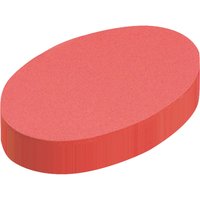 250 Blatt Moderationspapier Ovale 11x19cm rot