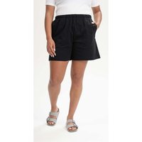 MELA Bio-Damen-Jersey-Short "JIVIKA" mit Seitentaschen, schwarz, Gr. S – Ansicht 1