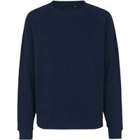 Neutral Bio-Unisex-Sweatshirt 'Tiger Cotton' mit gebürstetem Fleece, navy, Gr. XL