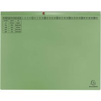 25 Exacompta Hängehefter "Exaflex Premium", mit 2 Abheftvor. für Linksheftung, grün