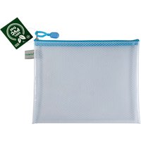 FolderSys Kleinkram-Beutel "Candy Bag" mit RV, DIN A5, EVA, pastell blau transparent – Ansicht 1